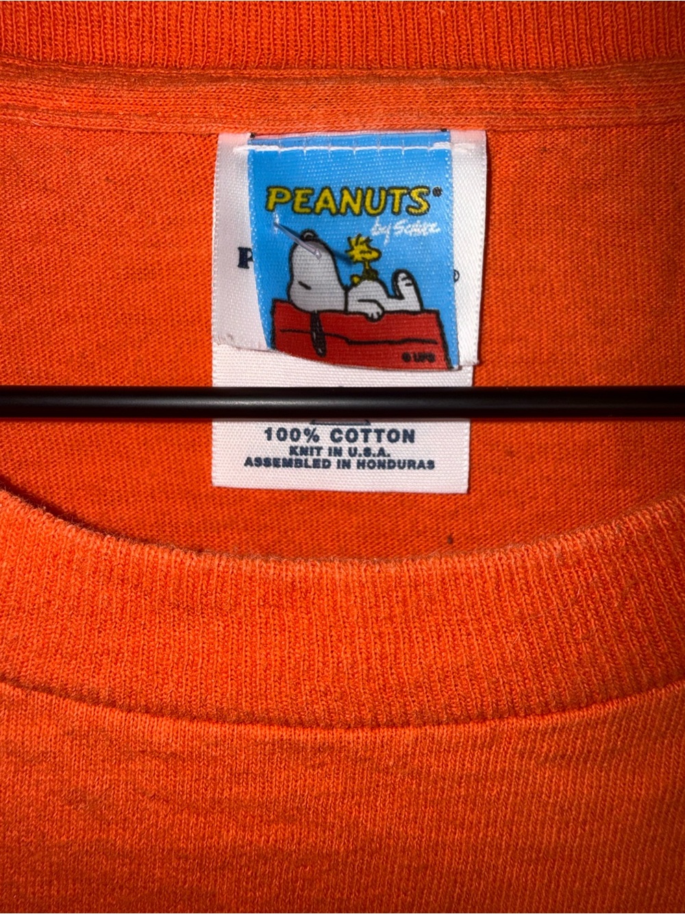 PEANUTS Vintage trick or treat graphic character Halloween cotton tshirt M - Picture 3 of 5